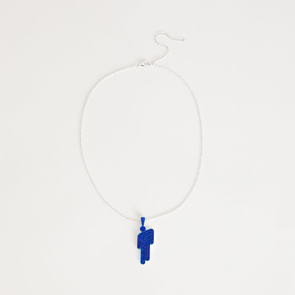 HIT ME HARD AND SOFT Blue Blohsh Necklace - Billie Eilish Store CA