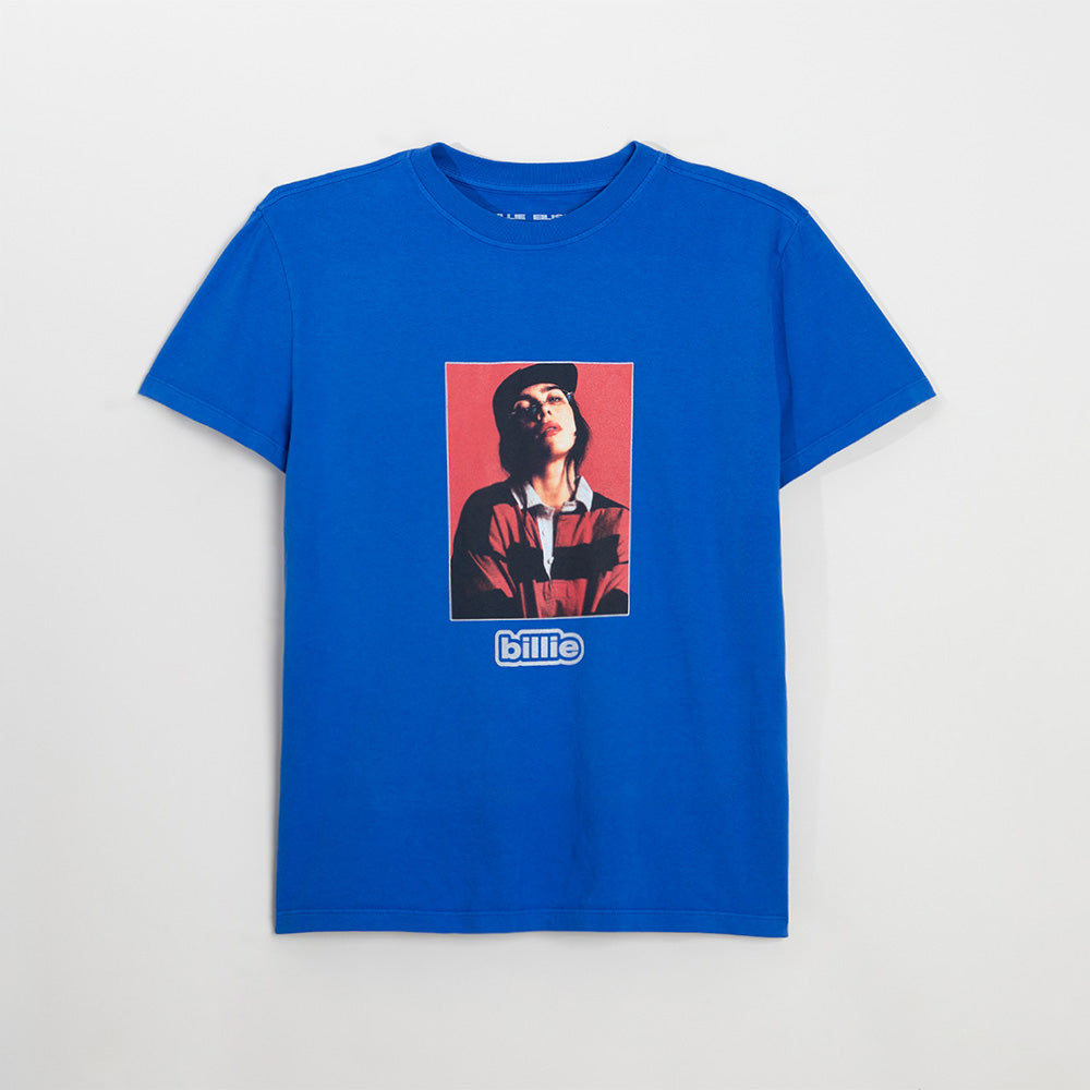BLUE BILLIE PHOTO TEE - Billie Eilish Store CA