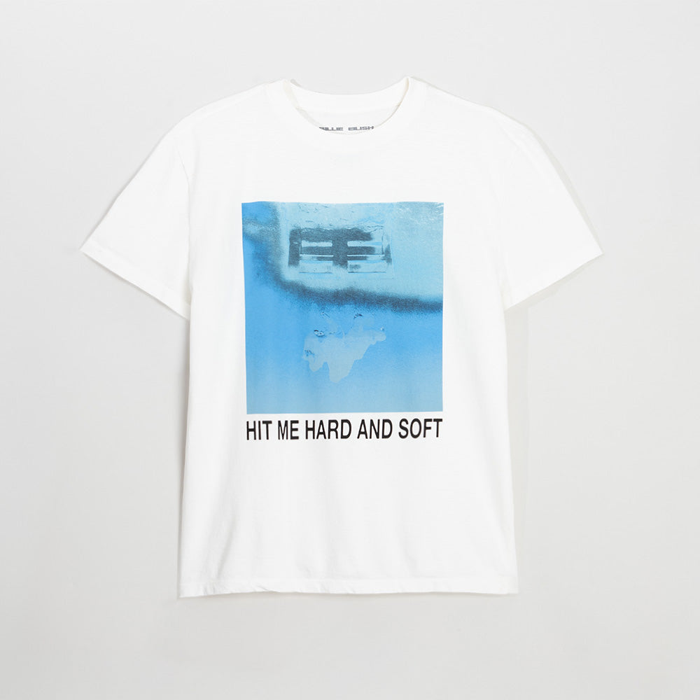 HIT ME HARD AND SOFT White Cover Tee - Billie Eilish Store CA