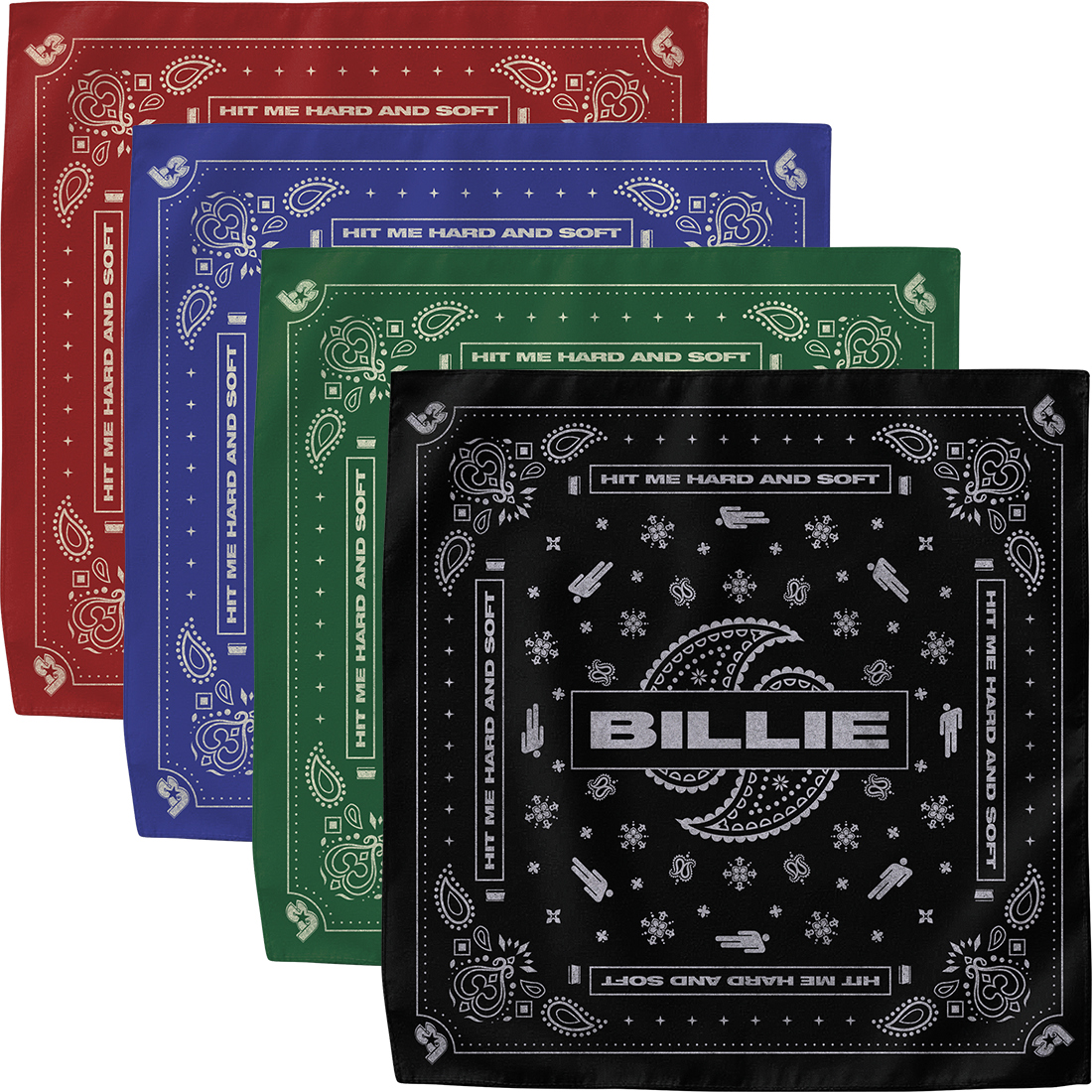 Paisley Bandana 4 Pack - Billie Eilish Store CA