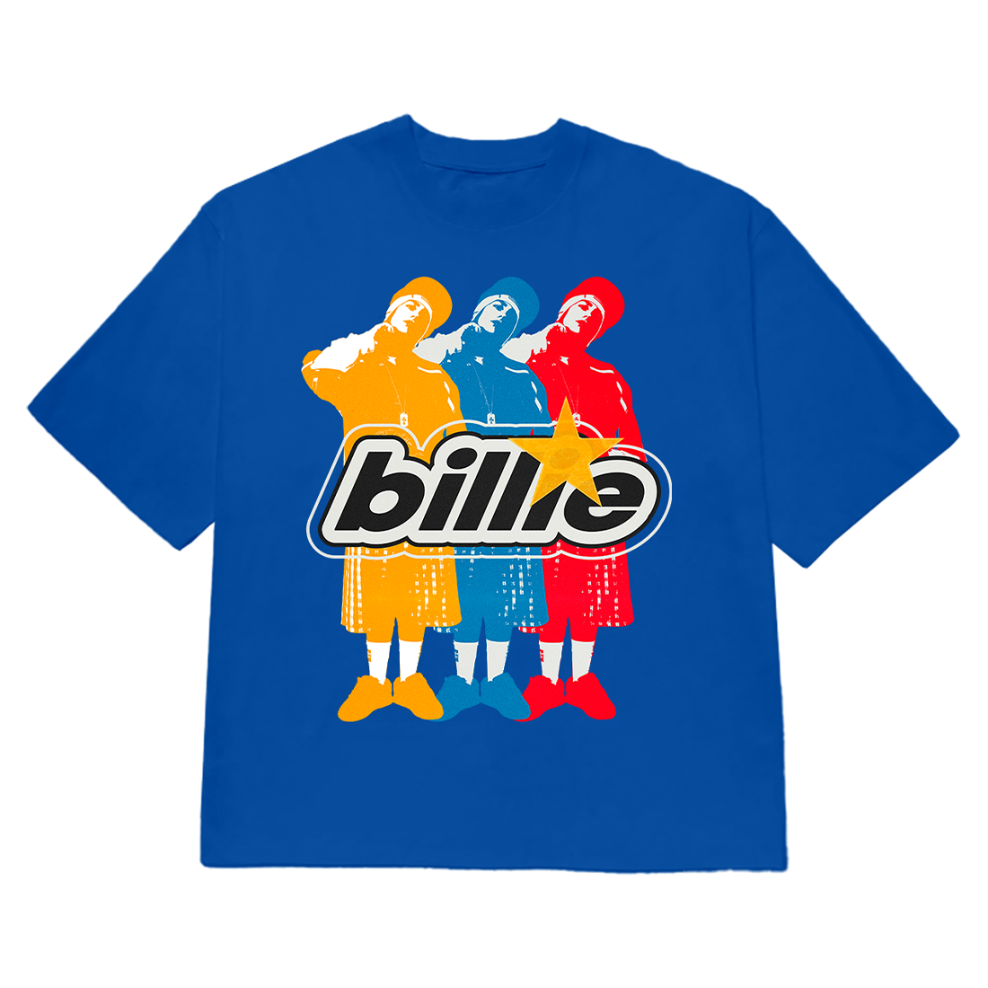 Billie Repeat Blue T-Shirt - Billie Eilish Store CA