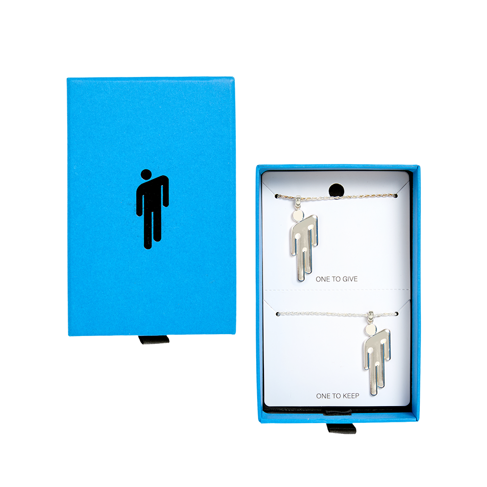 BLOHSH SILVER FRIENDSHIP NECKLACE 2 PACK