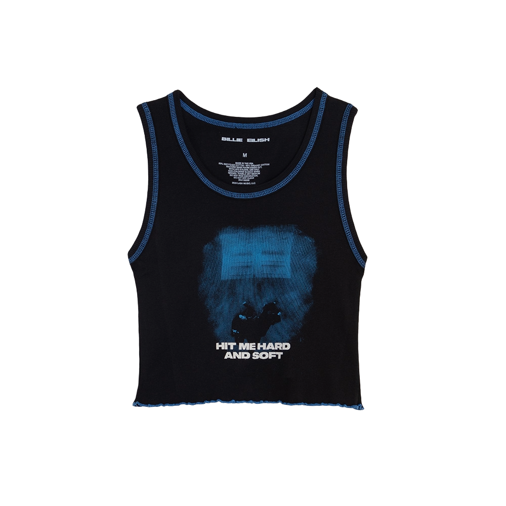 Contrast Stitch Cover Crop Tank