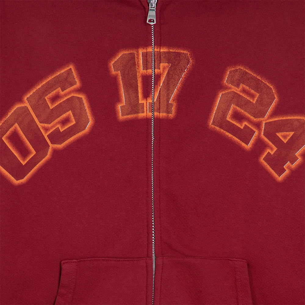 Encore Red Zip Hoodie