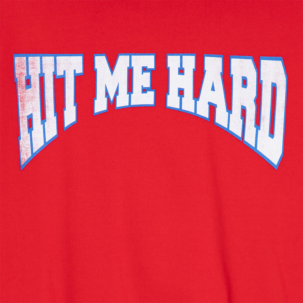 HIT ME HARD AND SOFT RED HOODIE