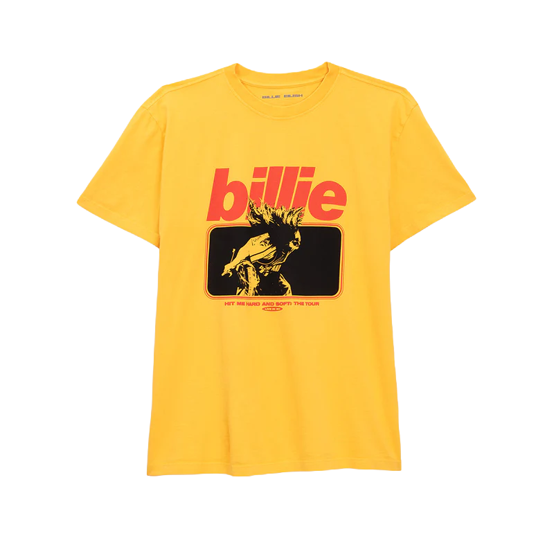 Live In 3D Hair Whip Mustard T-Shirt