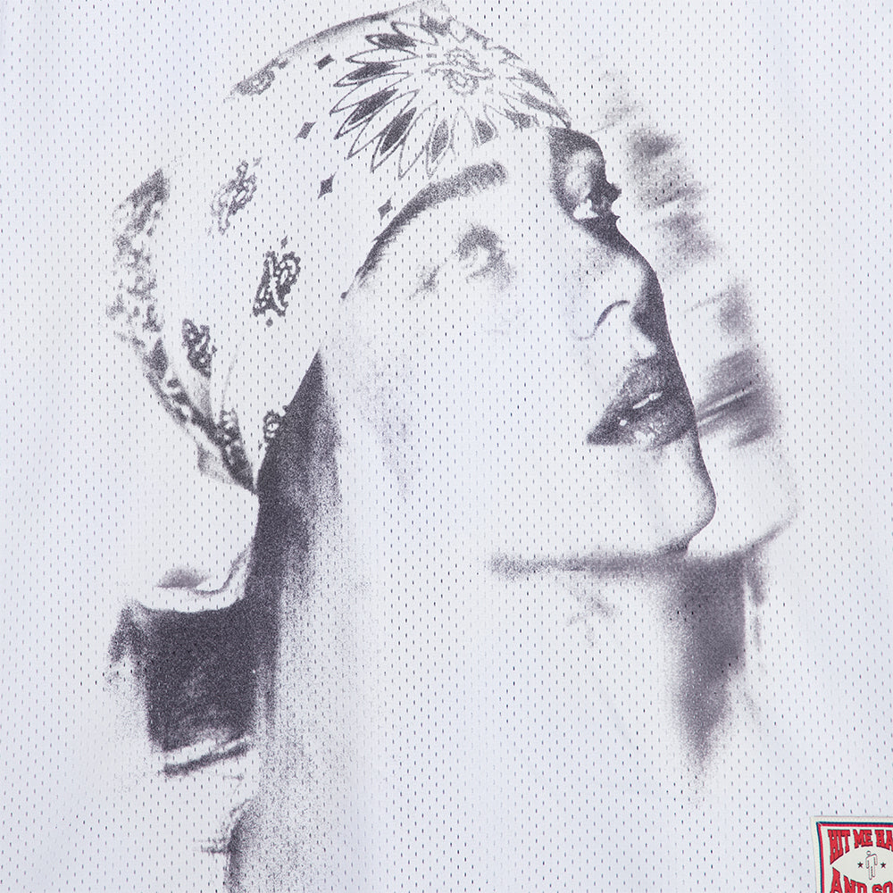 Billie Bandana White Football Jersey - Billie Eilish Store CA