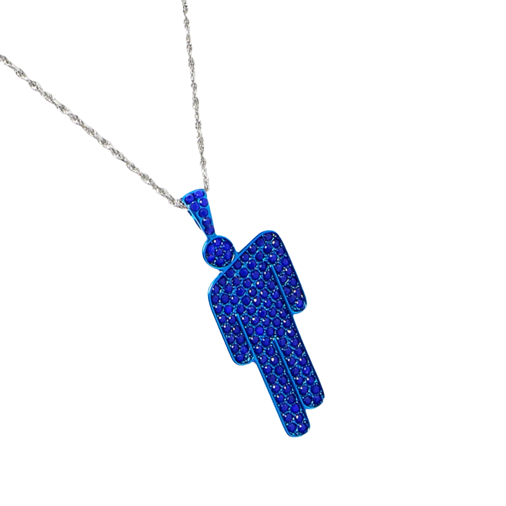 HIT ME HARD AND SOFT Blue Blohsh Necklace