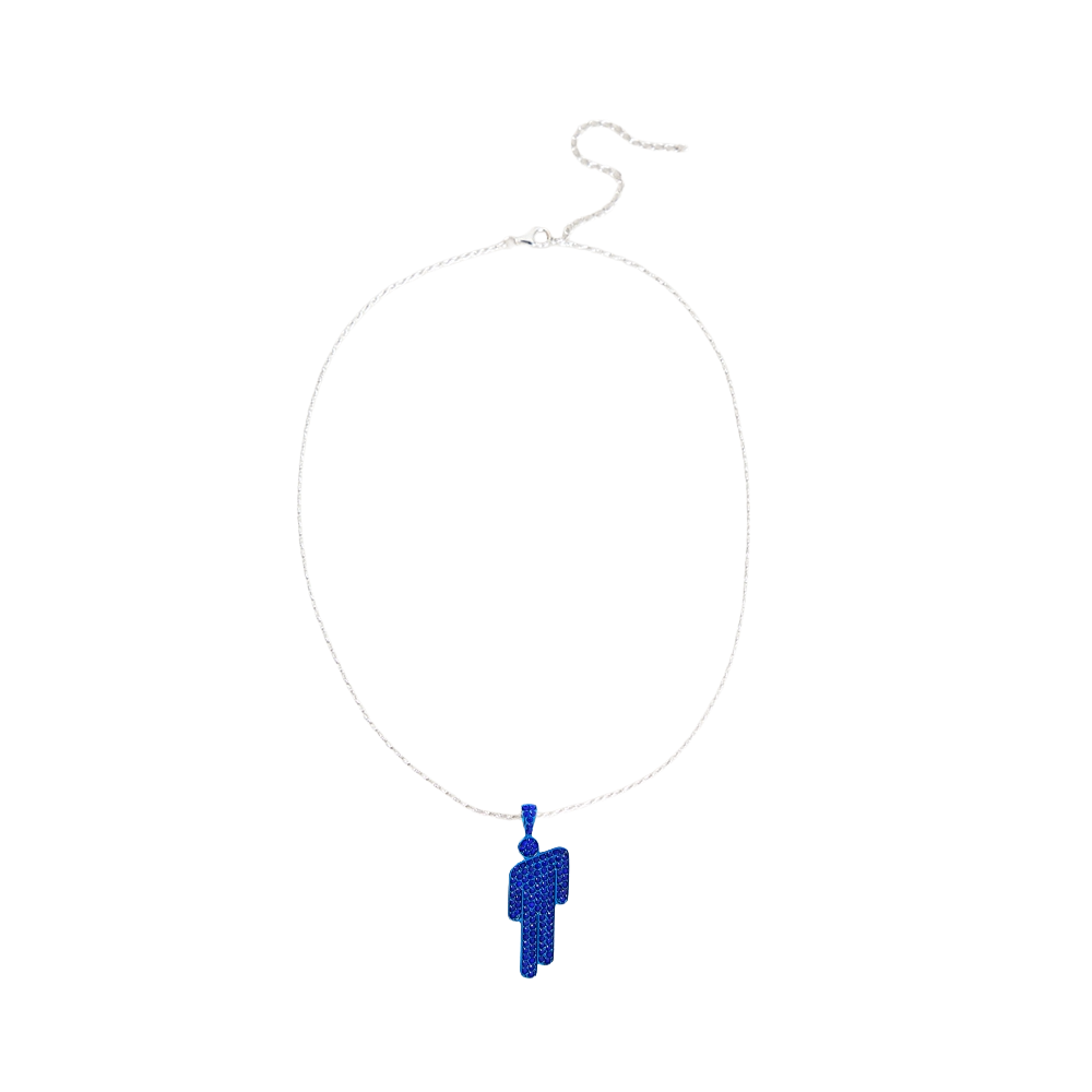 HIT ME HARD AND SOFT Blue Blohsh Necklace