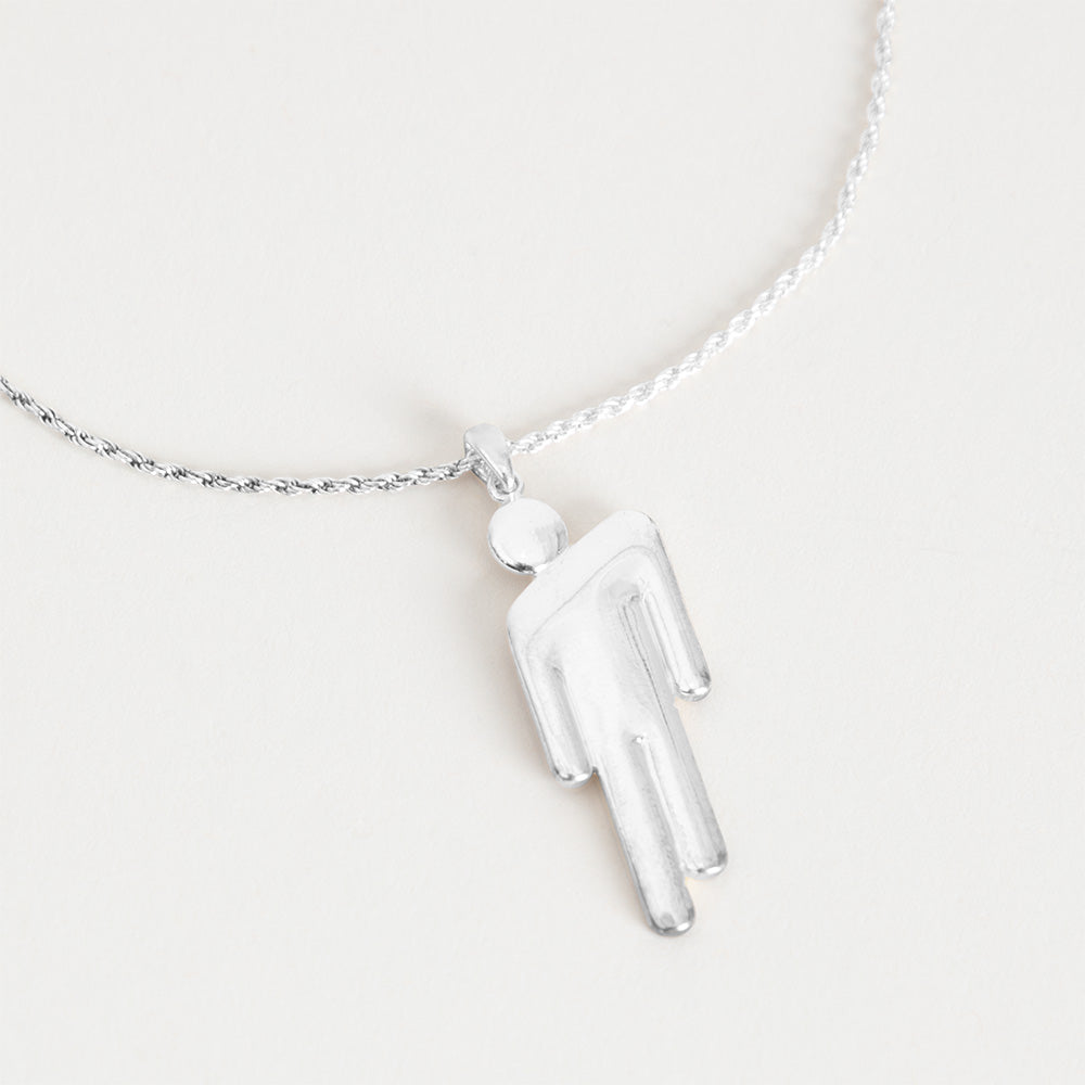 BLOHSH SILVER FRIENDSHIP NECKLACE 2 PACK - Billie Eilish Store CA