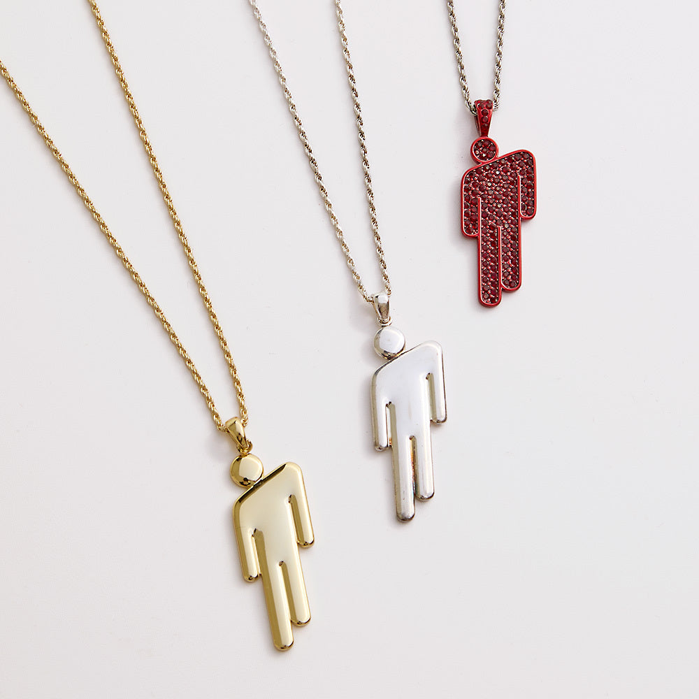 HIT ME HARD AND SOFT Blue Blohsh Necklace - Billie Eilish Store CA