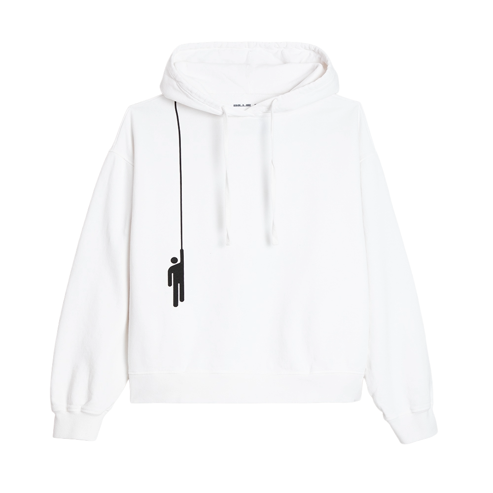Hanging Blohsh White Hoodie
