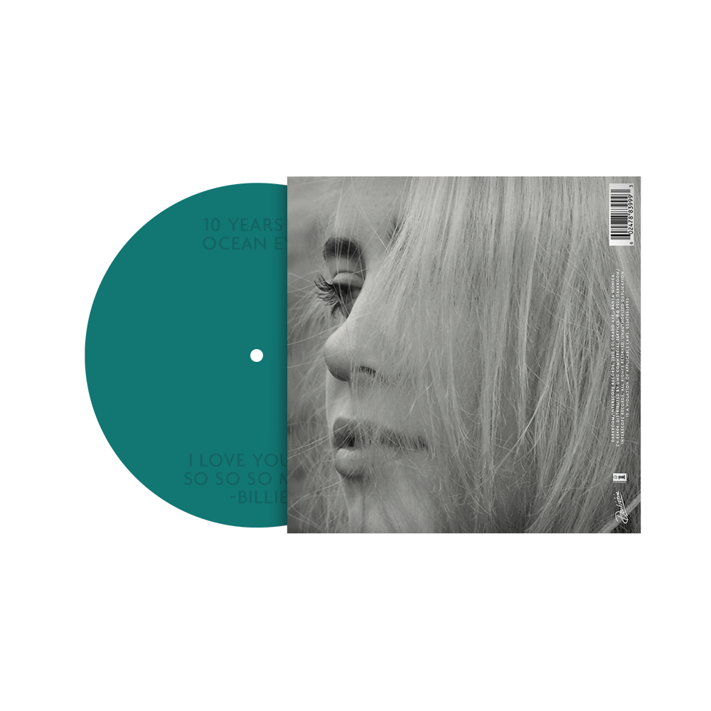 ocean eyes 7" Etched Vinyl (Translucent Turquoise)