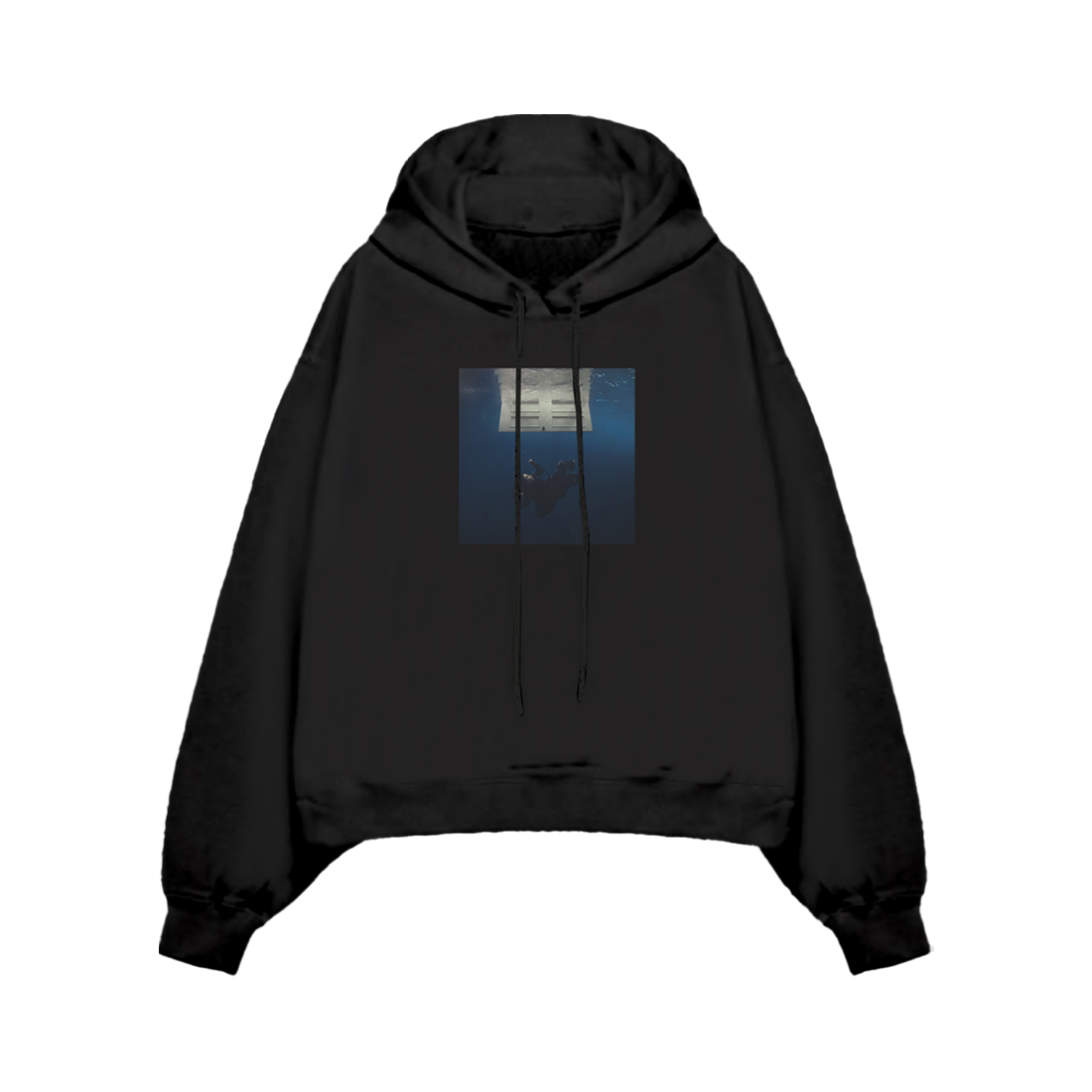 HIT ME HARD AND SOFT Black Cover Pullover Hoodie