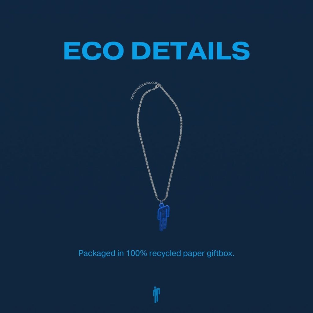 HIT ME HARD AND SOFT Blue Blohsh Necklace - Billie Eilish Store CA