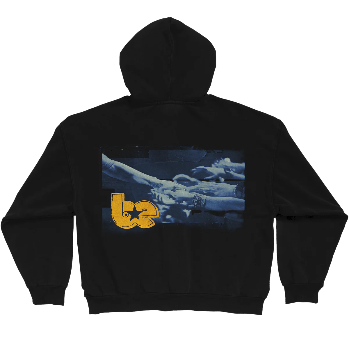 Hit Me Hard and Soft Live in 3D Hands Black Zip Hoodie