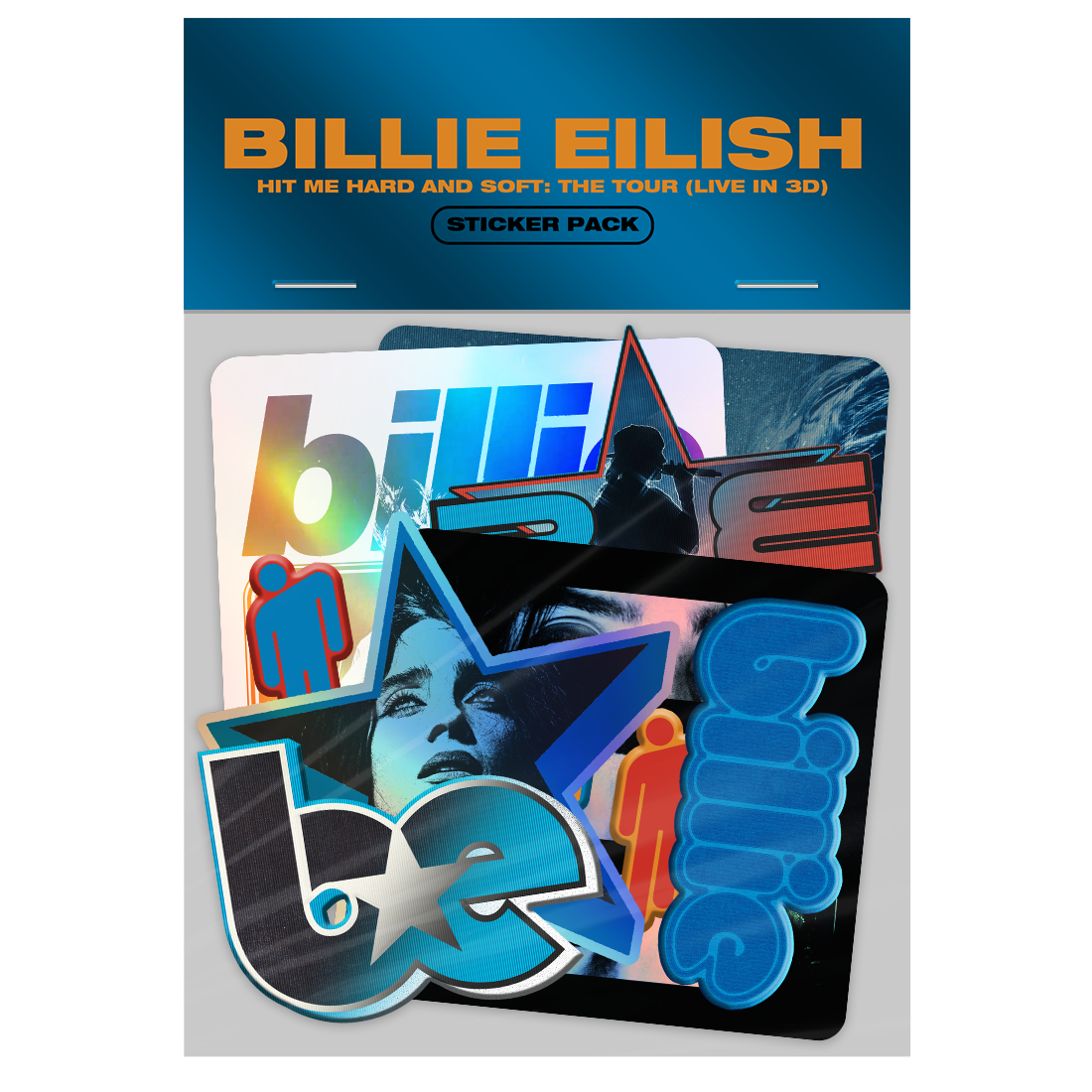 Live in 3D Sticker Pack - Billie Eilish Store CA