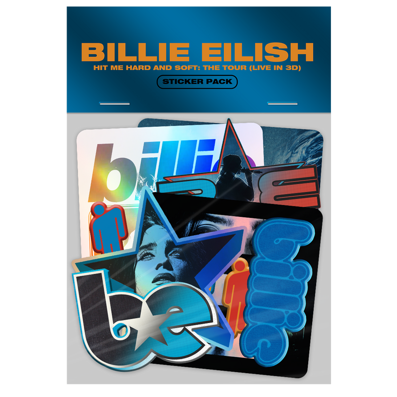Live in 3D Sticker Pack - Billie Eilish Store CA