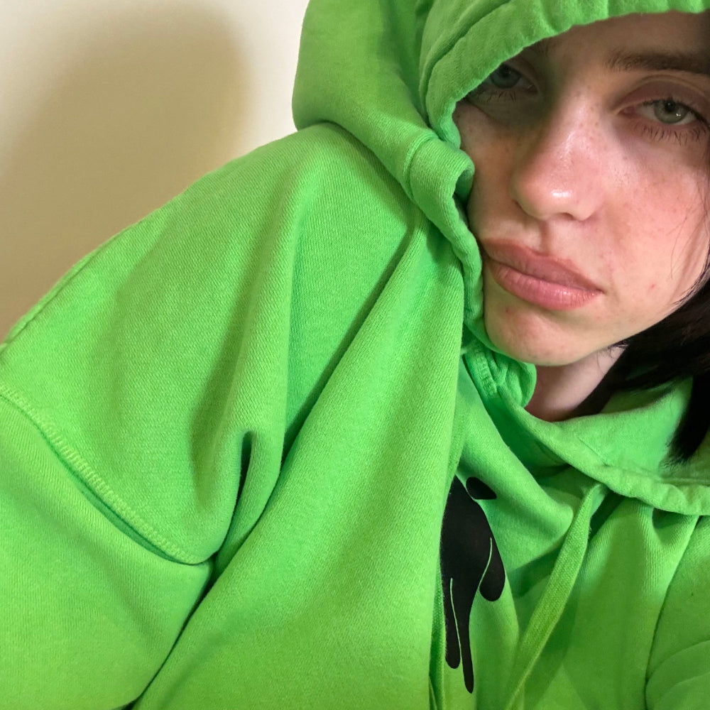 Hanging Blohsh Green Hoodie